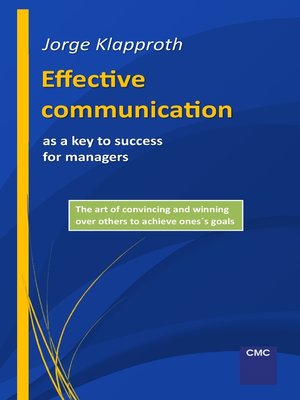 cover image of Effective communication as a key to success for managers